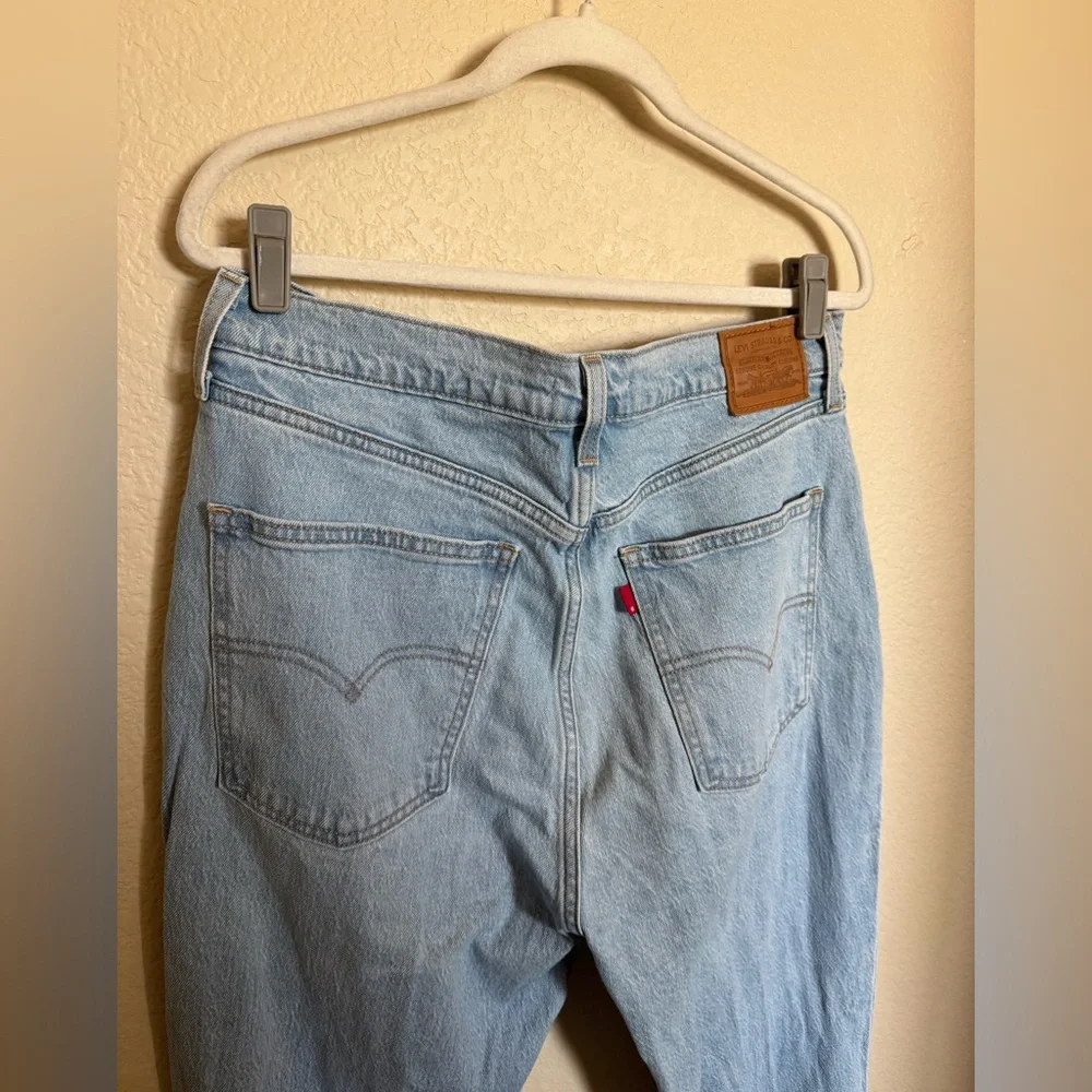 Levi's 70s high slim straight light‎ jeans size 32 light wash - Picture 5 of 9